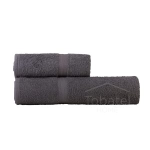Juego de toalla y toallón gris